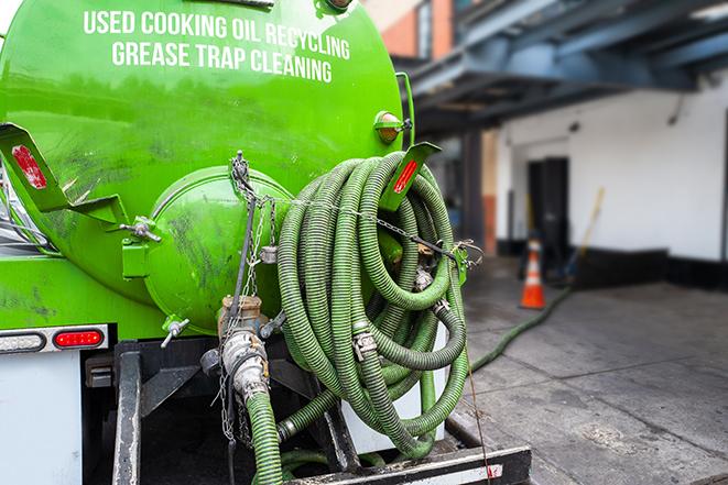 commercial kitchen grease trap being pumped out in Aptos CA